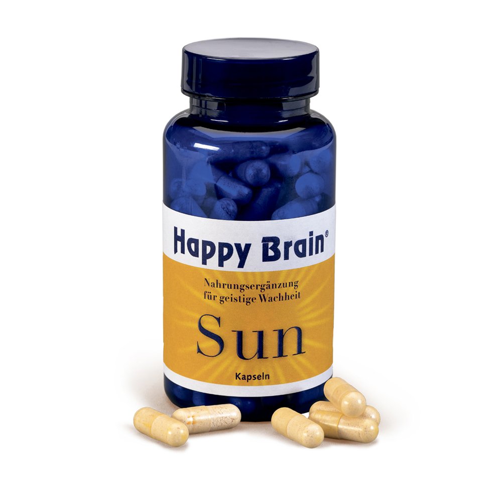 Happy Brain Sun Kapseln im Glas