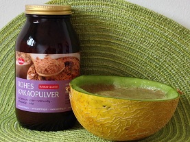 Grüner Smoothie Kakao küsst Melone Grüner Smoothie Kakao küsst Melone