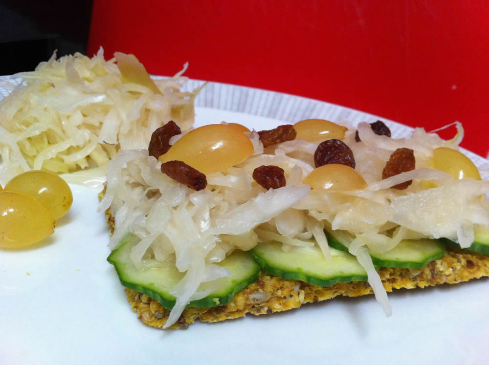 Rohkost Chia Sauerkraut Brot Vegan Bio Mild Gewurzt 