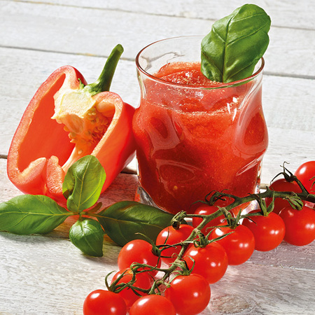 Tomaten-Basilikum-Saft